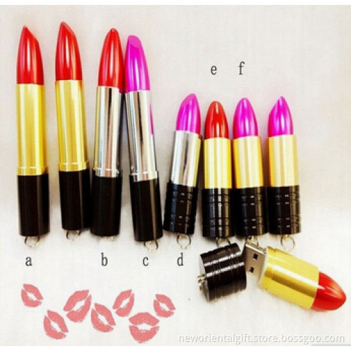 Fashion Lipstick shaped USB Popular Lipstick Memory Stick Women Lipstick USB Flash Drive